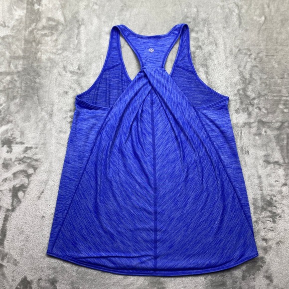 Lululemon Athletica Blue‎ Twist Back Racerback Tank Top Athletic Workout Size XS - Picture 4 of 5